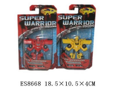 Трансформер-робот SuperWarrior в ассортименте на карт.,40571