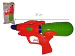 Водяной пистолет 21 см. цветной с одним баллоном в ассортимеенте в пак.,47976