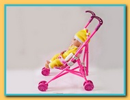 Коляска пупсу - практичная игрушка для девочки